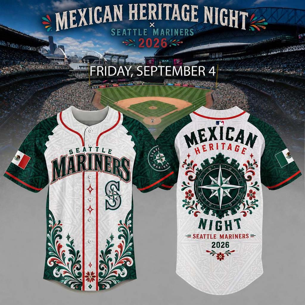 Seattle Mariners X Mexican Heritage Night 2026 Edition Baseball Jersey HG Seattle Mariners Merch
