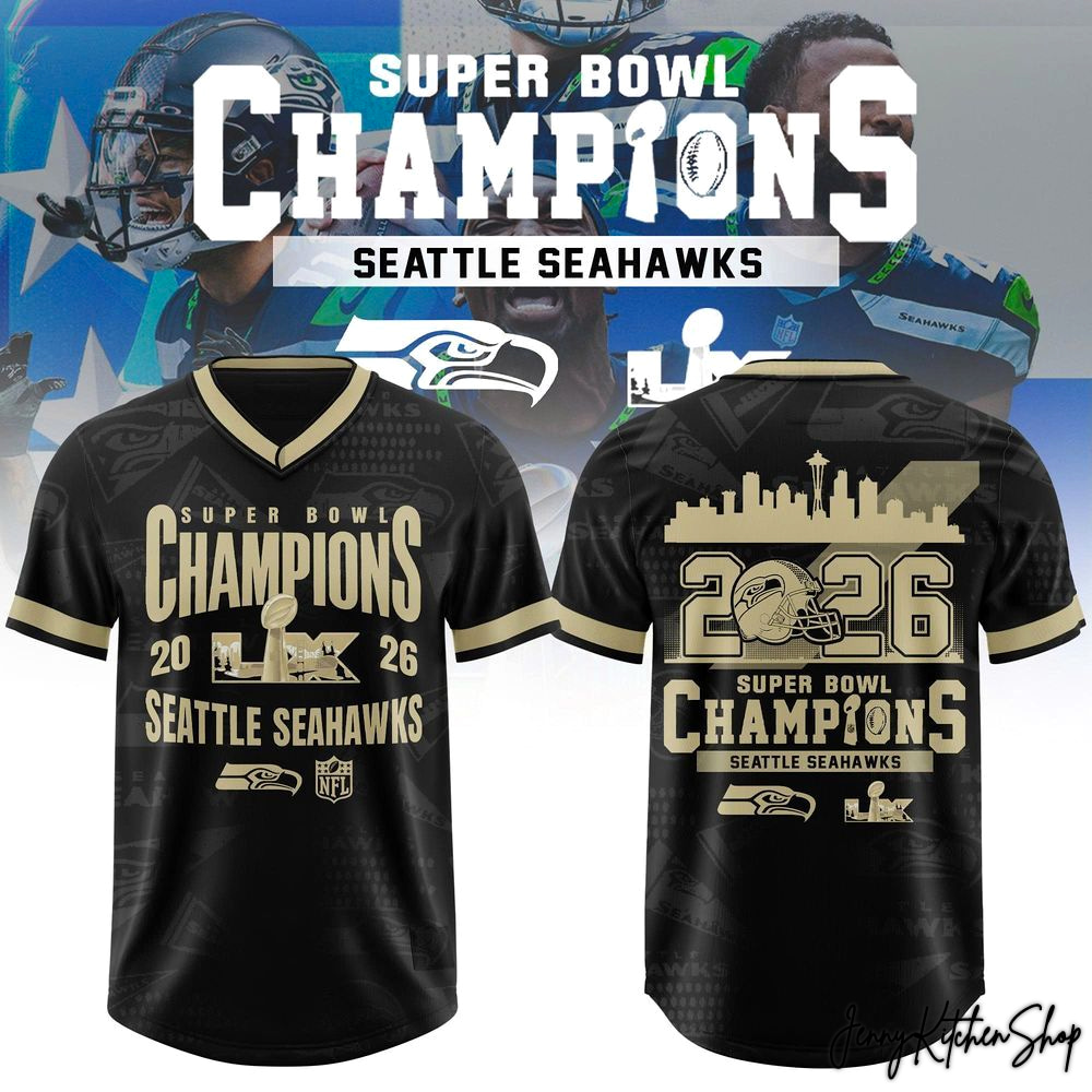Seattle Seahawks 2026 Super Bowl Champions LX HFN Football Jersey - Image 2