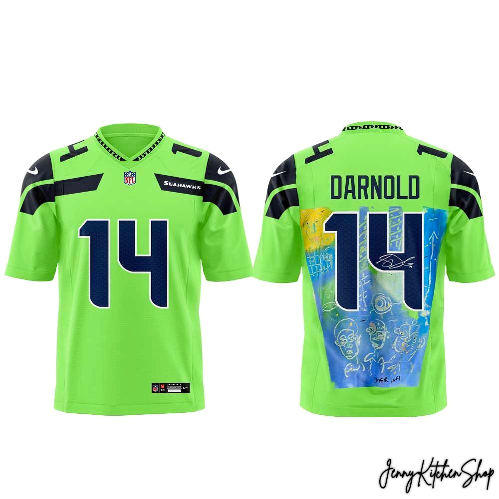 Seattle Seahawks Fine Art Launches 2026 Super Bowl HFN Football Jersey - Image 6