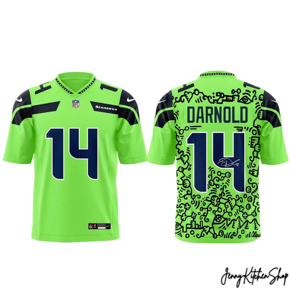 Seattle Seahawks Fine Art Launches 2026 Super Bowl HFN Football Jersey - Image 7