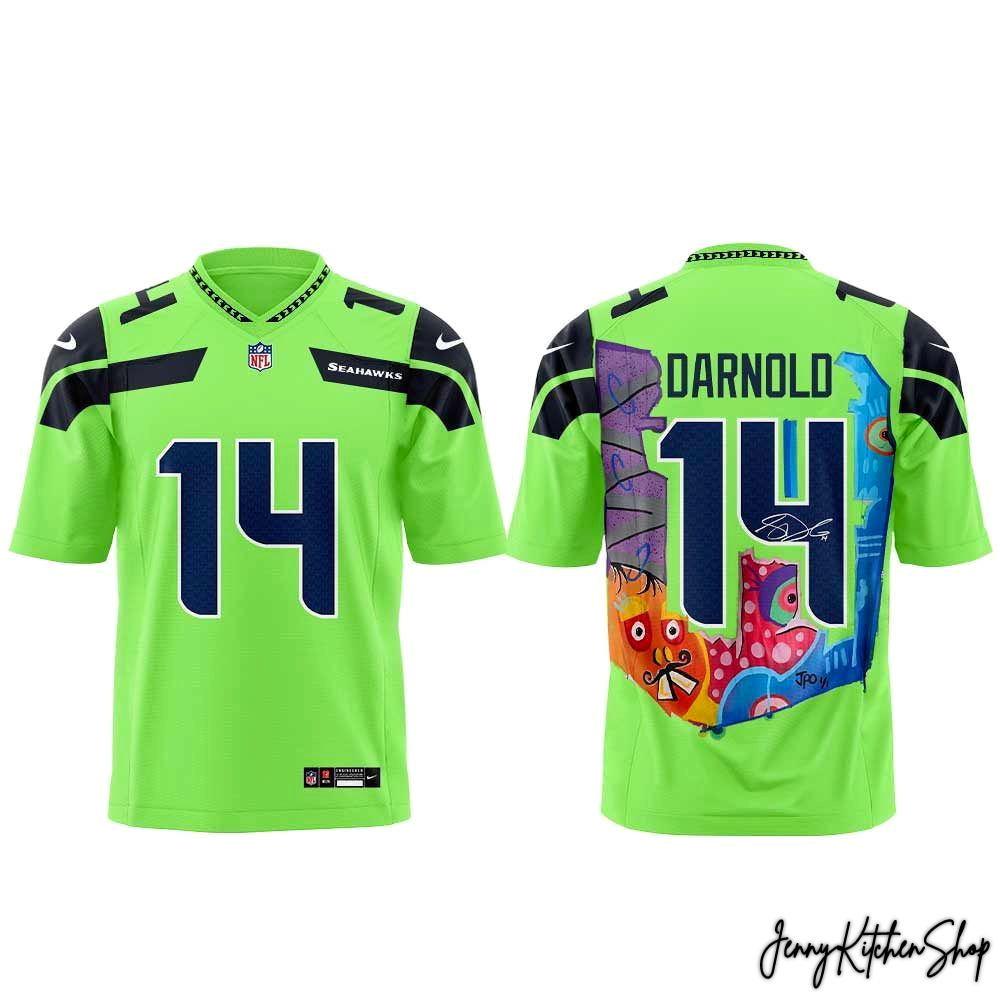 Seattle Seahawks Fine Art Launches 2026 Super Bowl HFN Football Jersey - Image 8