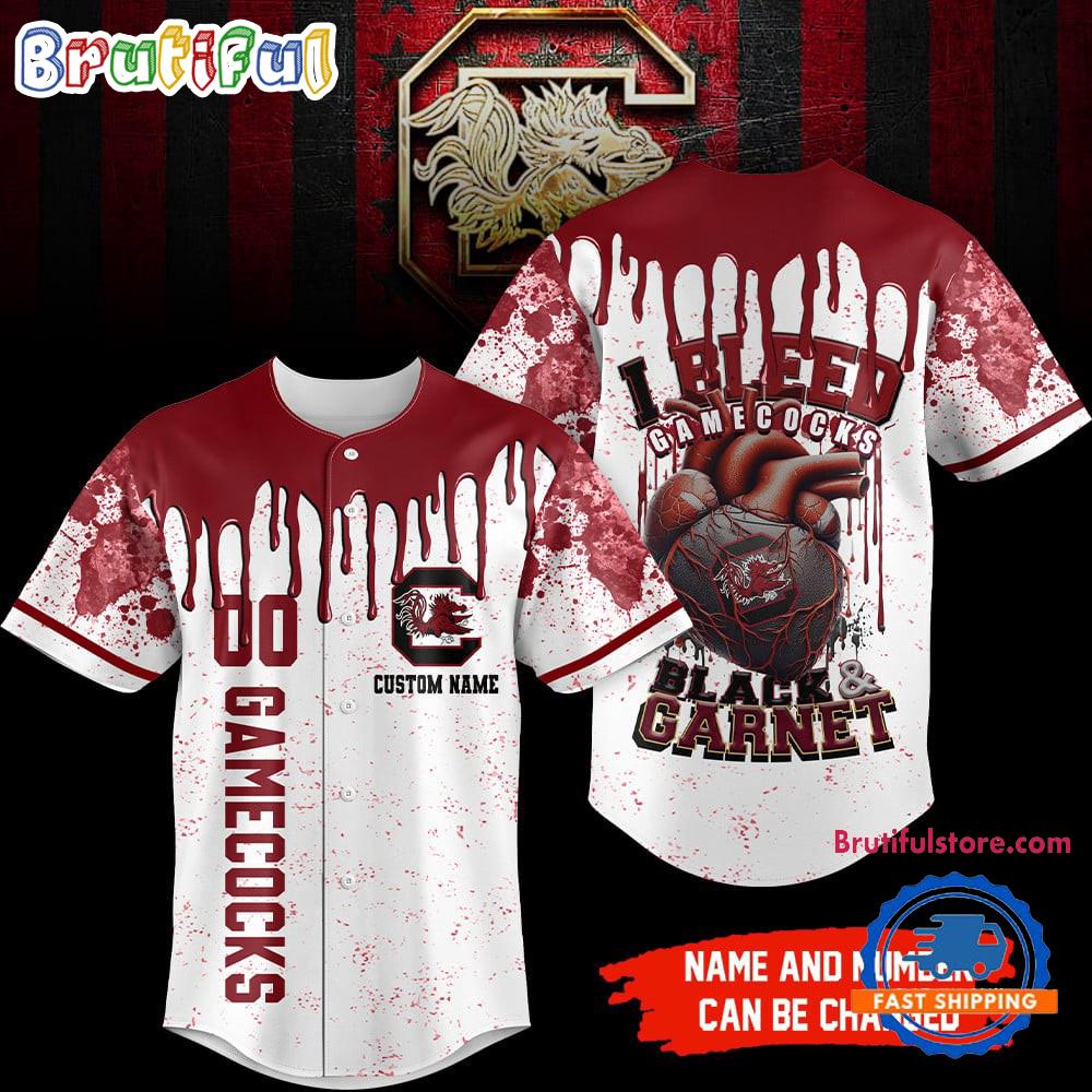 South Carolina Gamecocks NCAA I Bleed HFN Baseball Jersey