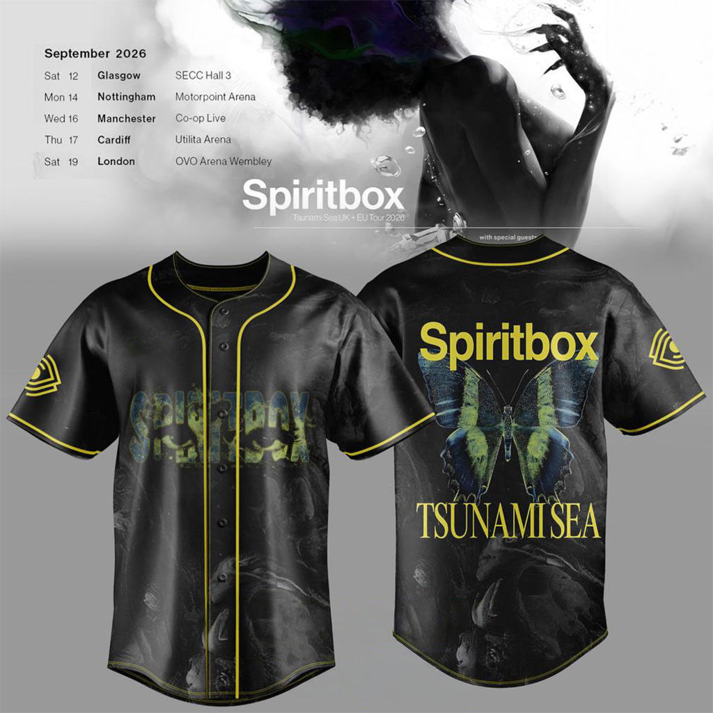 Spiritbox Tsunami Sea 2026 Golden Ruin Vintage Baseball Jersey HG Spiritbox Merch Gift For Fans