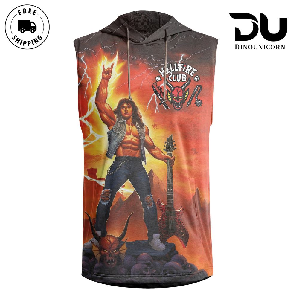 Stranger Things Hellfire Club Tshirt, Hoodie, Sleeveless Hoodie, Zipup Hoodie NNA - Image 3