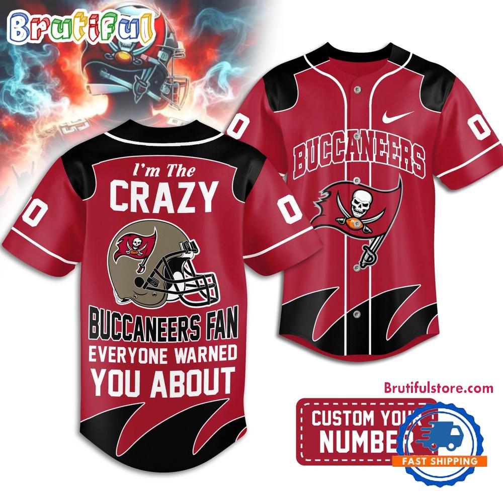 Tampa Bay Buccaneers 2026 NFL Crazy Football Fan Personalized HFN Baseball Jersey Shirt