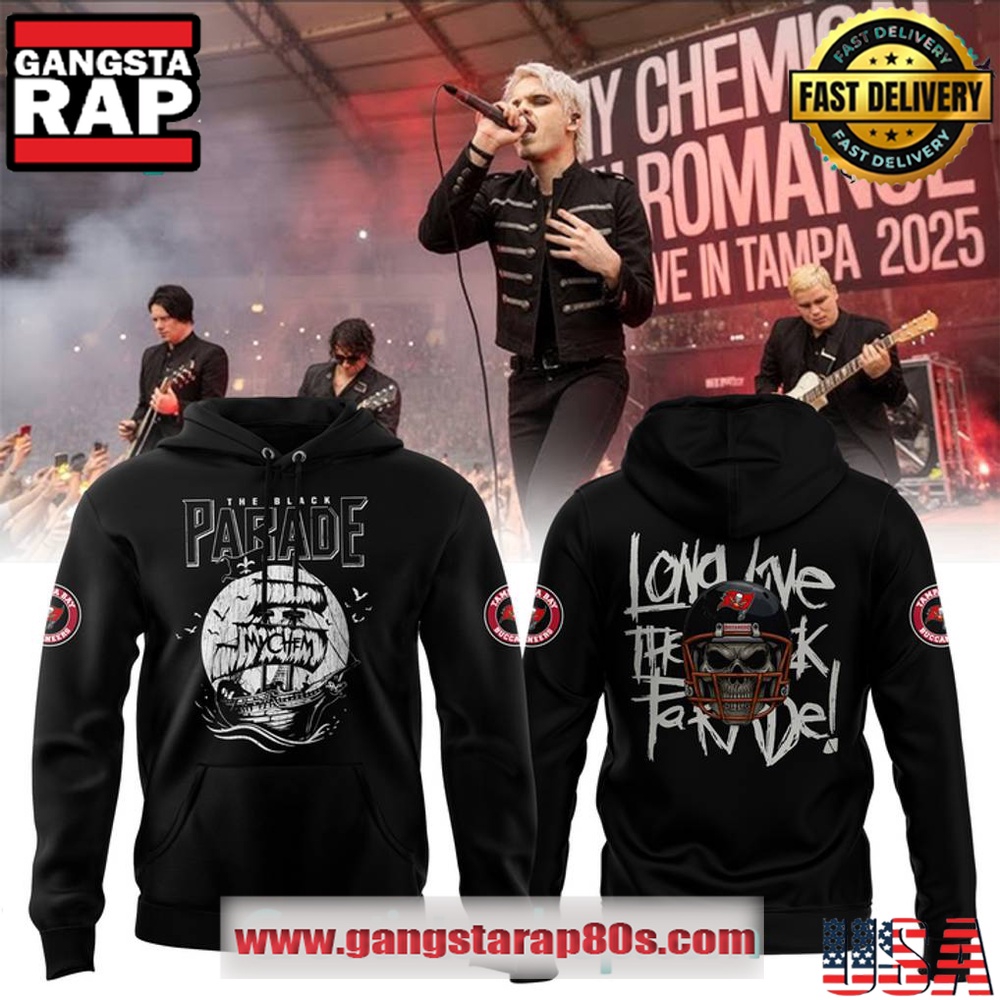 Tampa Bay Buccaneers x My Chemical Romance Tour 2025 All Over Print T-Shirt Hoodie Or Zip-up Hoodie LN Shirt