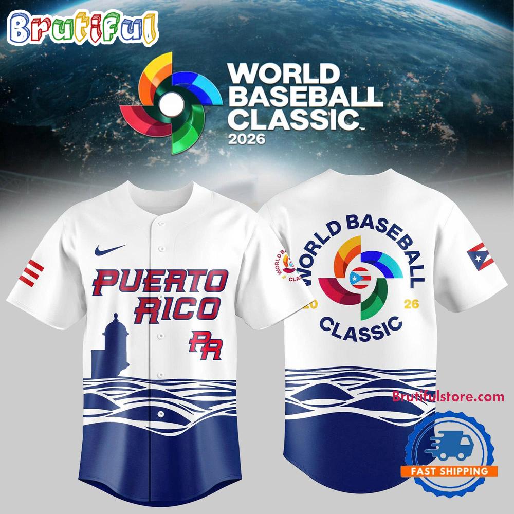 Team Puerto Rico 2026 World Baseball Classic Baseball Limited Edition HFN Baseball Jersey Shirt
