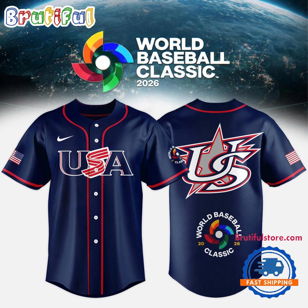 Team USA 2026 World Baseball Classic Special Edition HFN Baseball Jersey Shirt