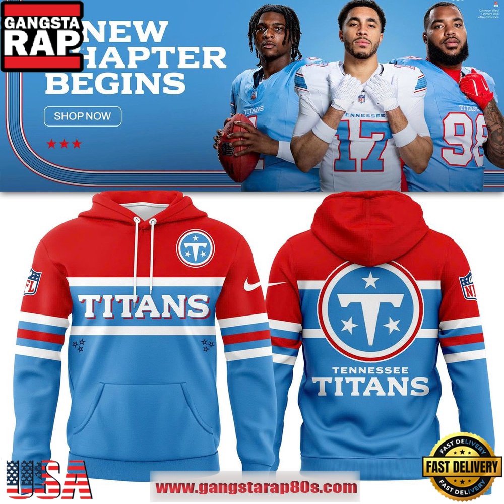 Tennessee Titans Cameron Ward Red-Blue T-Shirt Hoodie Or Zip-up Hoodie LN