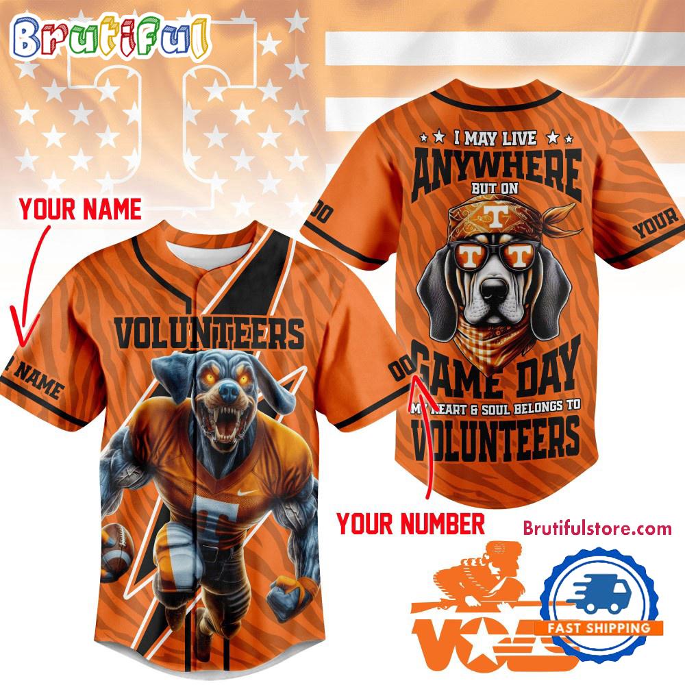 Tennessee Volunteers 2025 NCAA Game Day HFN Baseball Jersey Shirt