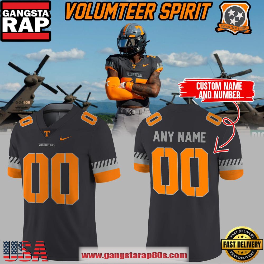 Tennessee Volunteers Smokey Grey Volunteer Spirit Limited Edition Personalized Football Jersey LN