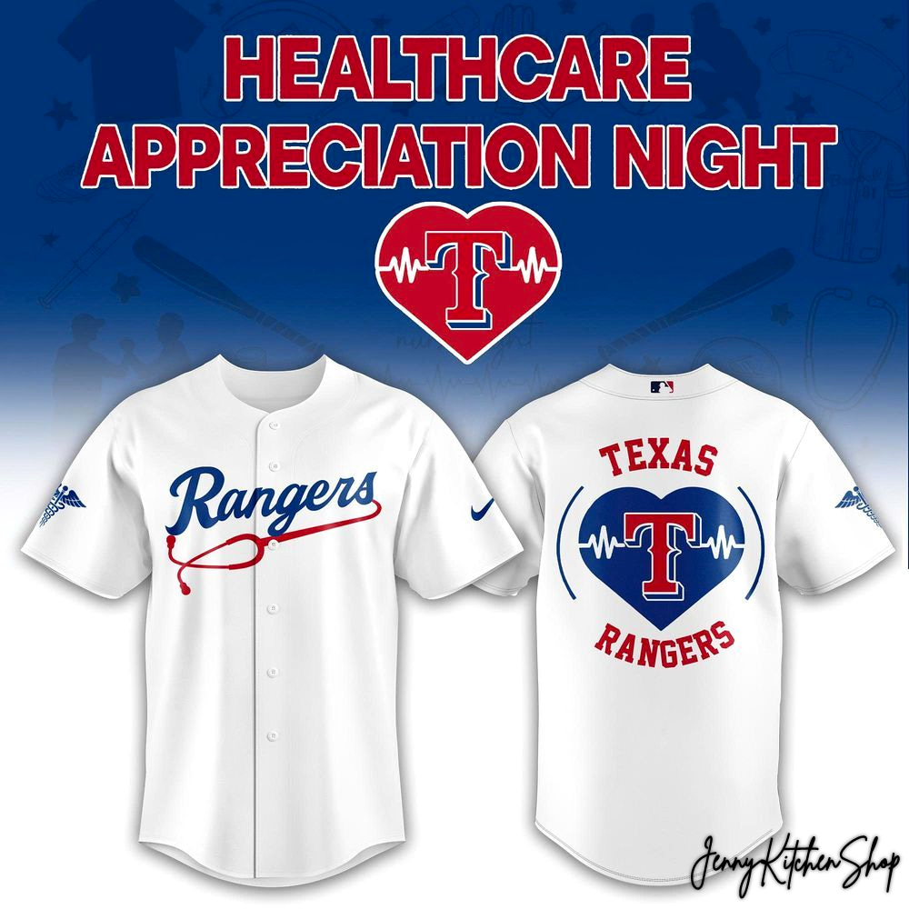 Texas Rangers 2026 Healthcare Appreciation Night HFN Baseball Jersey - Image 2