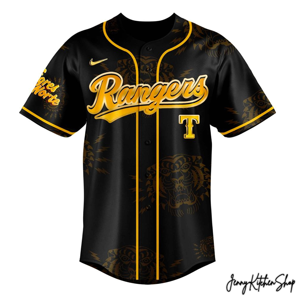 Texas Rangers x Los Tigres del Norte Loteria Tour 2026 HFN Baseball Jersey - Image 2