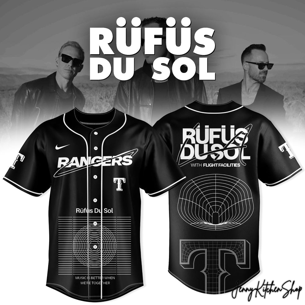 Texas Rangers x RUFUS DU SOL Tour 2026 Limited HFN Baseball Jersey