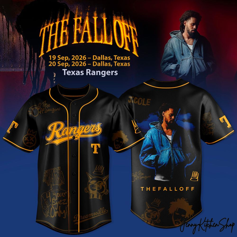 Texas Rangers x The Fall Off World Tour 2026 HFN Baseball Jersey