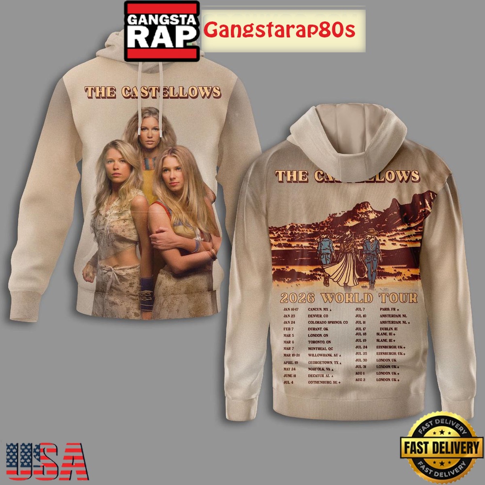 The Castellow 2026 World Tour Unisex T-Shirt Hoodie Or Zip-up Hoodie LN