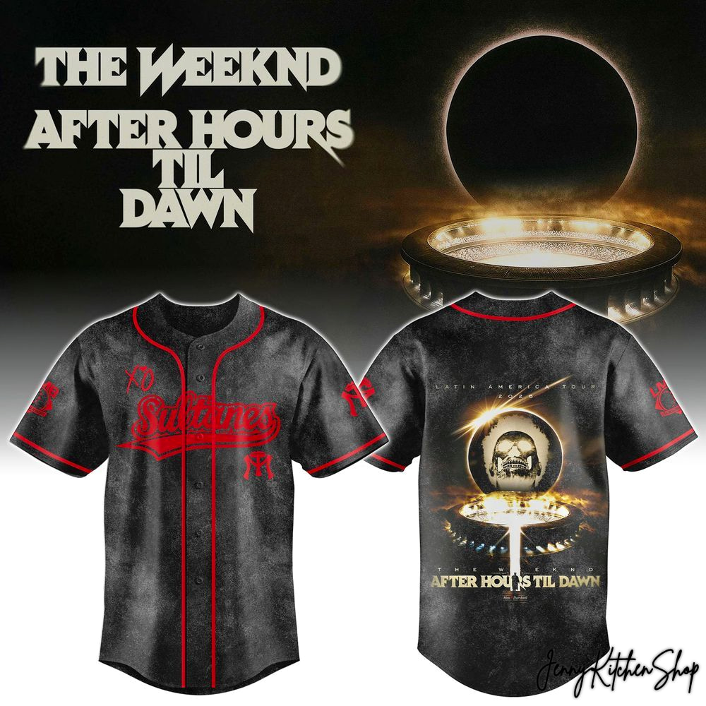 The Weeknd After Hours Til Dawn 2026 Sultanes Monterrey HFN Baseball Jersey