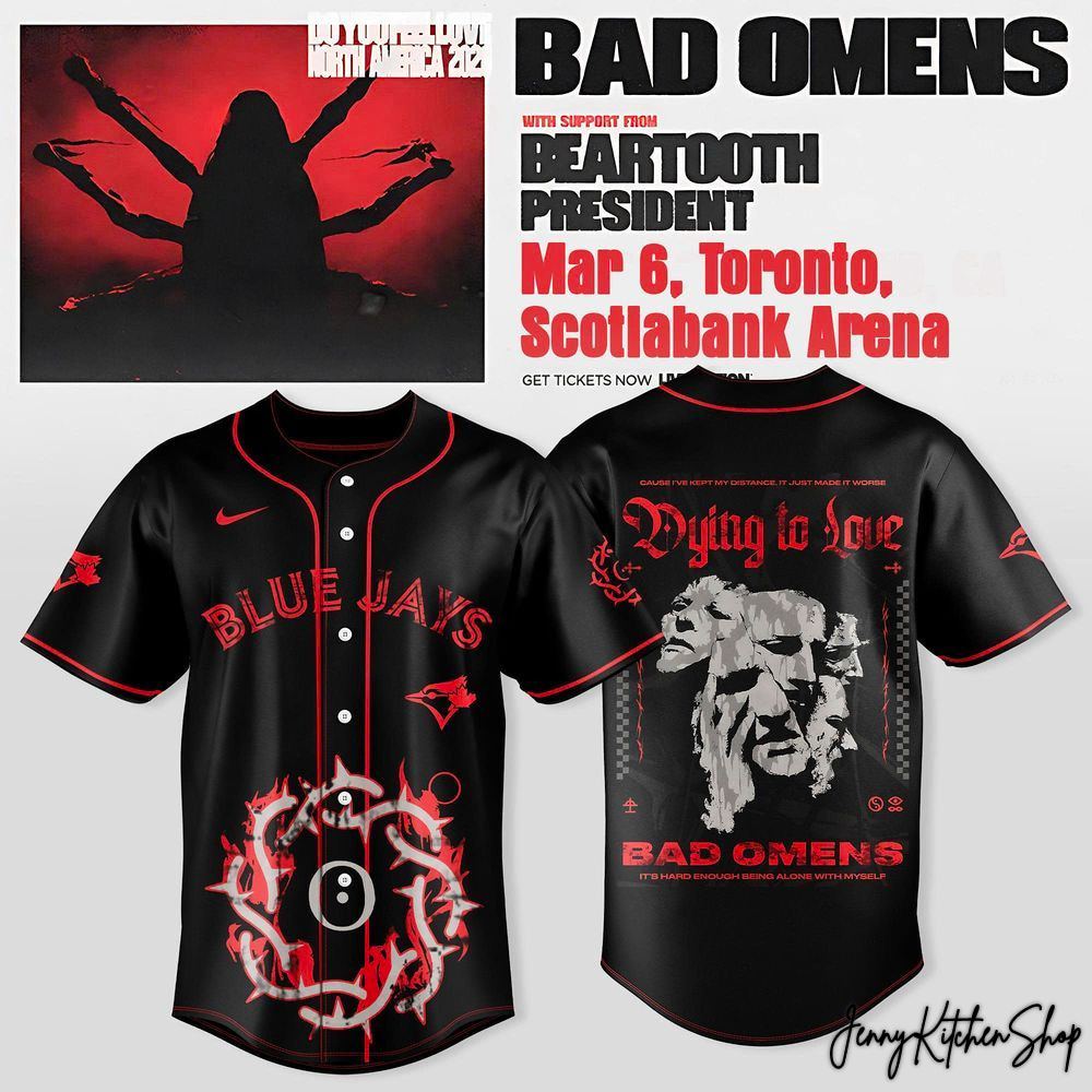 Toronto Blue Jays 2026 x Omens Do You Feel Love North American Tour HFN Baseball Jersey