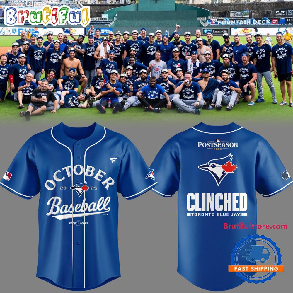 Toronto Blue Jays October Baseball Postseason 2025 HFN Baseball Jersey Shirt