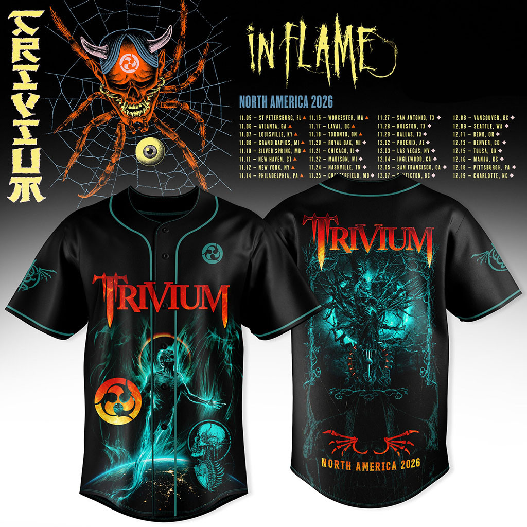 Trivium North America Tour 2026 Baseball Jersey HG Trivium Merch Present For Band Fans – Joyoce