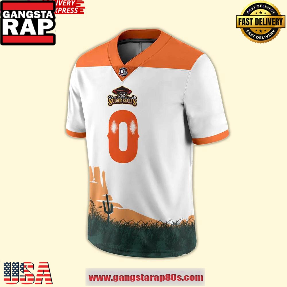 Tucson Sugar Skulls 2025 Western Night Personalized Football Jersey LN - Image 2