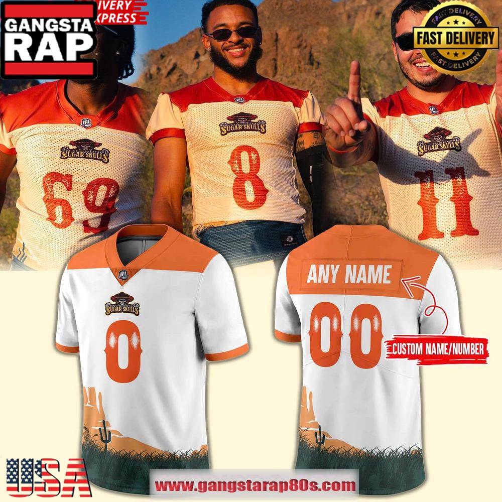 Tucson Sugar Skulls 2025 Western Night Personalized Football Jersey LN