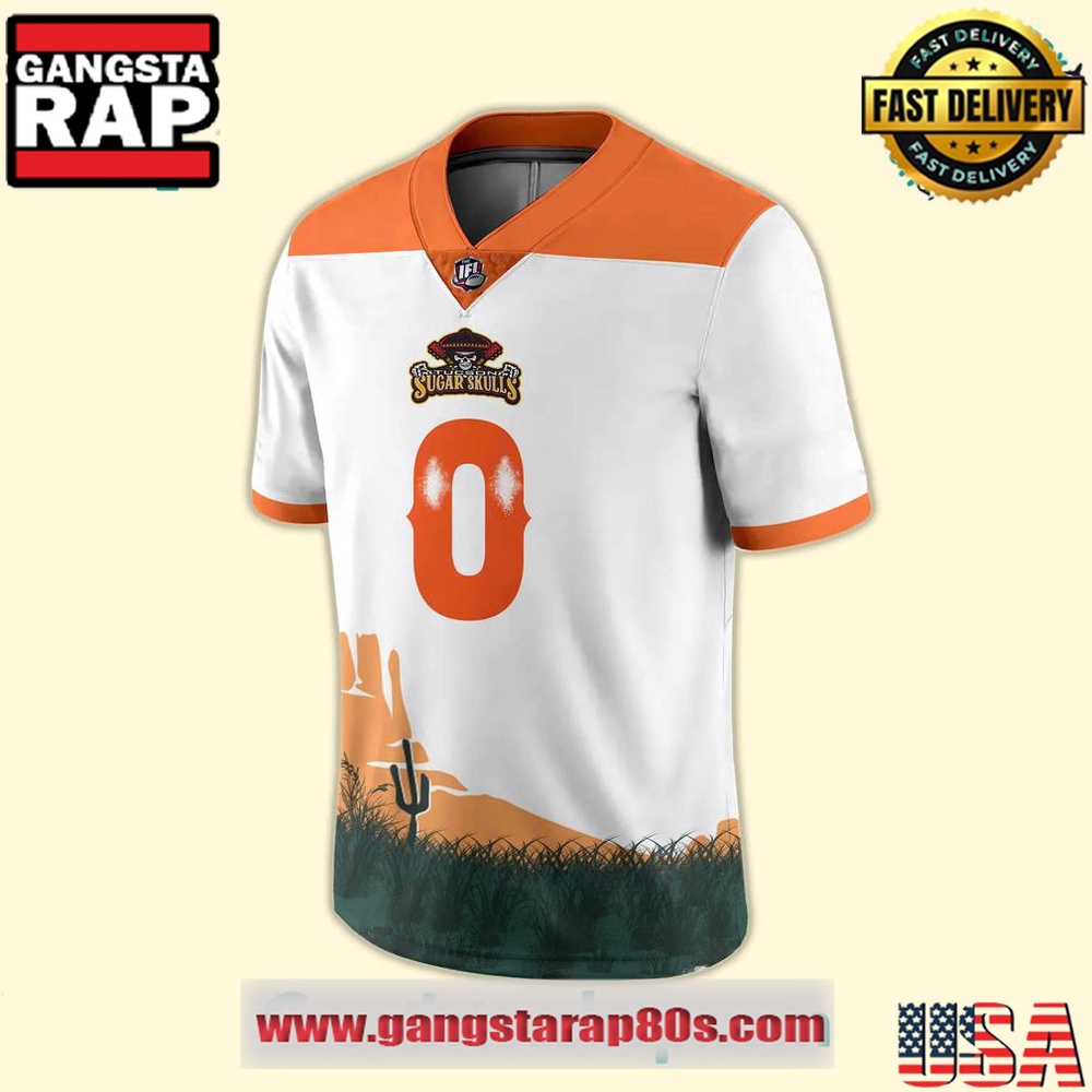 Tucson Sugar Skulls x 2025 Western Night Personalized Football Jersey LN - Image 2