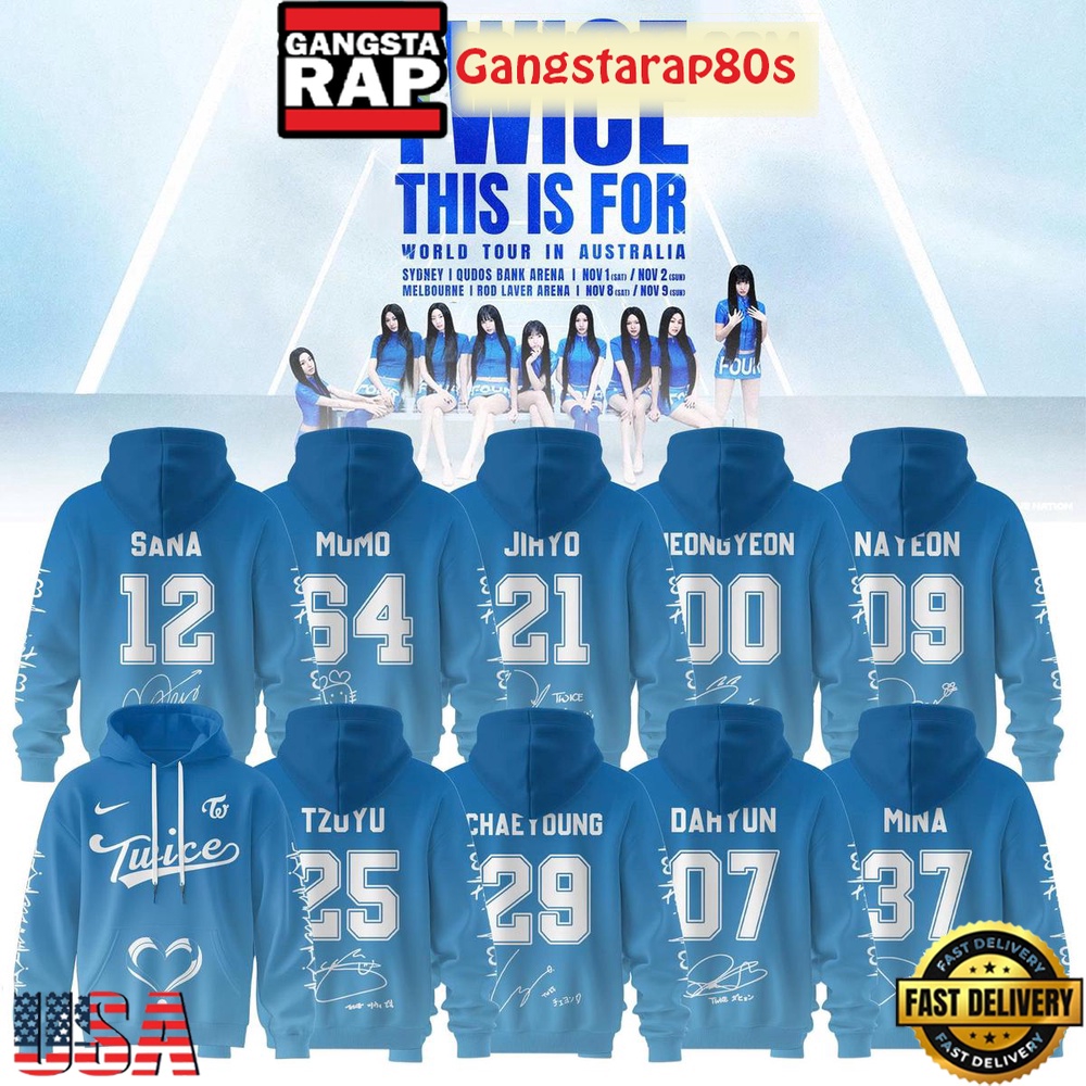 Twice This Is For World Tour 2025 Custom Unisex T-Shirt Hoodie Or Zip-up Hoodie LN