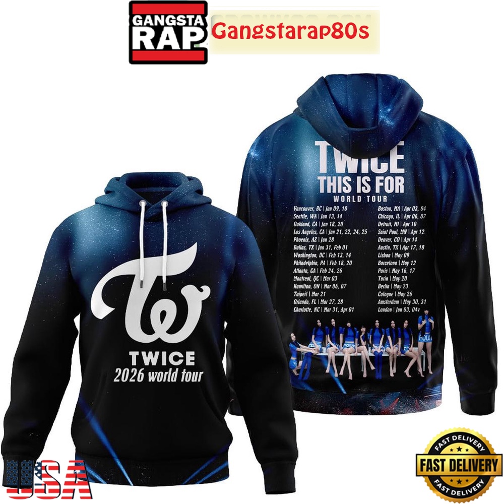Twice This Is For World Tour 2026 Unisex T-Shirt Hoodie Or Zip-up Hoodie LN