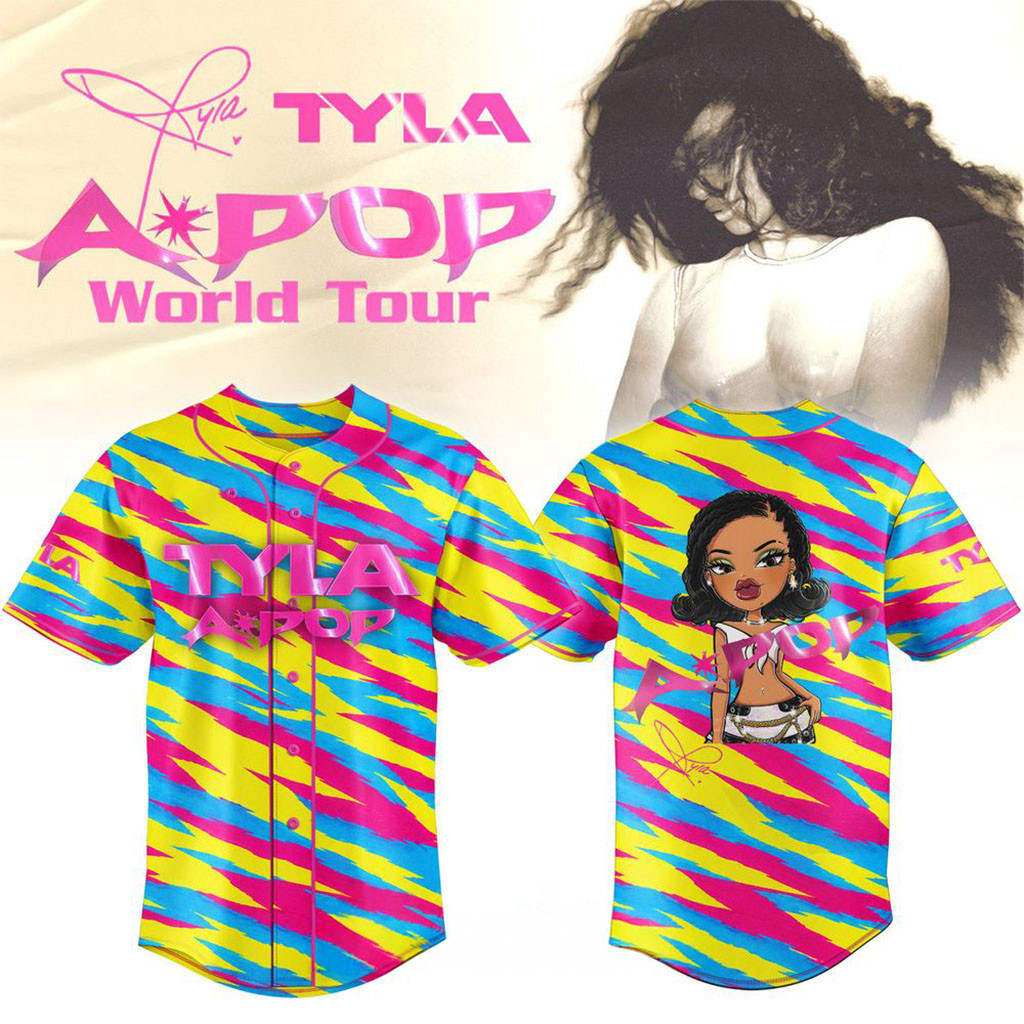 Tyla A POP World Tour 2026 Special Edition Baseball Jersey HG Tyla Merch Present For Music Lovers