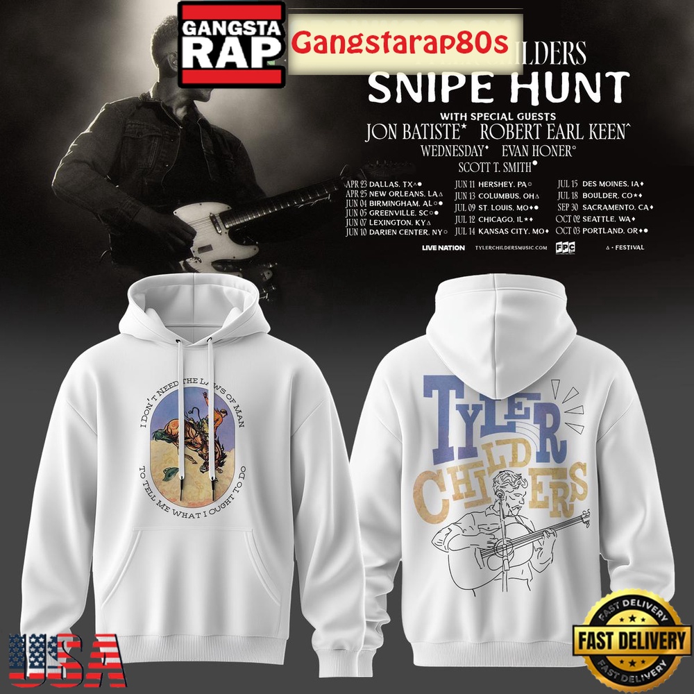 Tyler Childers 2026 Tour Snipe Hunt Unisex T-Shirt Hoodie Or Zip-up Hoodie LN