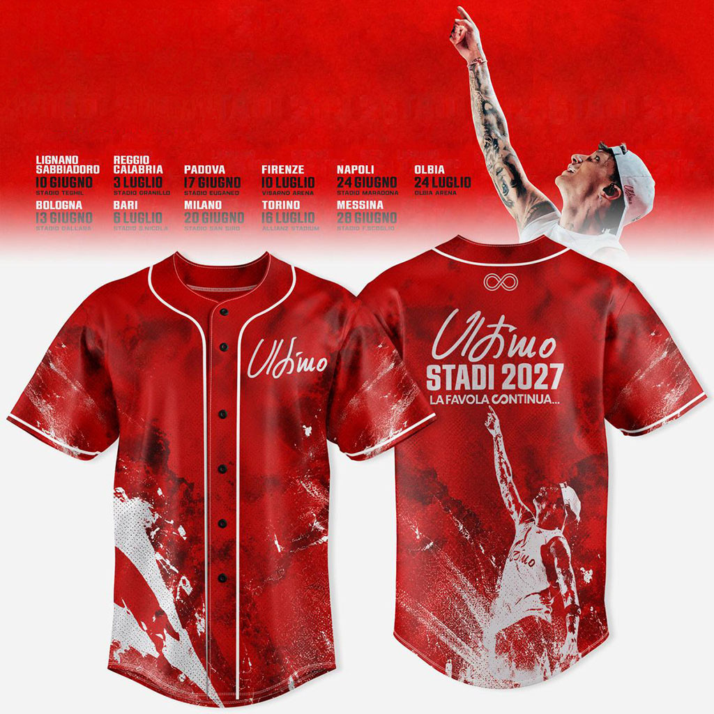Ultimo Stadi 2027 La Favola Continua Baseball Jersey HG Ultimo Merch Unique Gifts For Music Lover – Joyoce