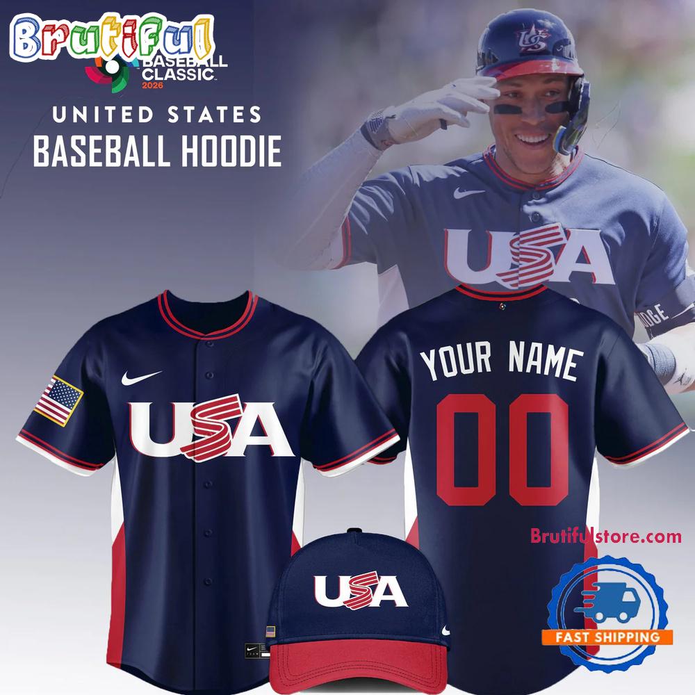 USA Baseball 2026 World Classic Limited Edition Navy HFN Baseball Jersey Shirt