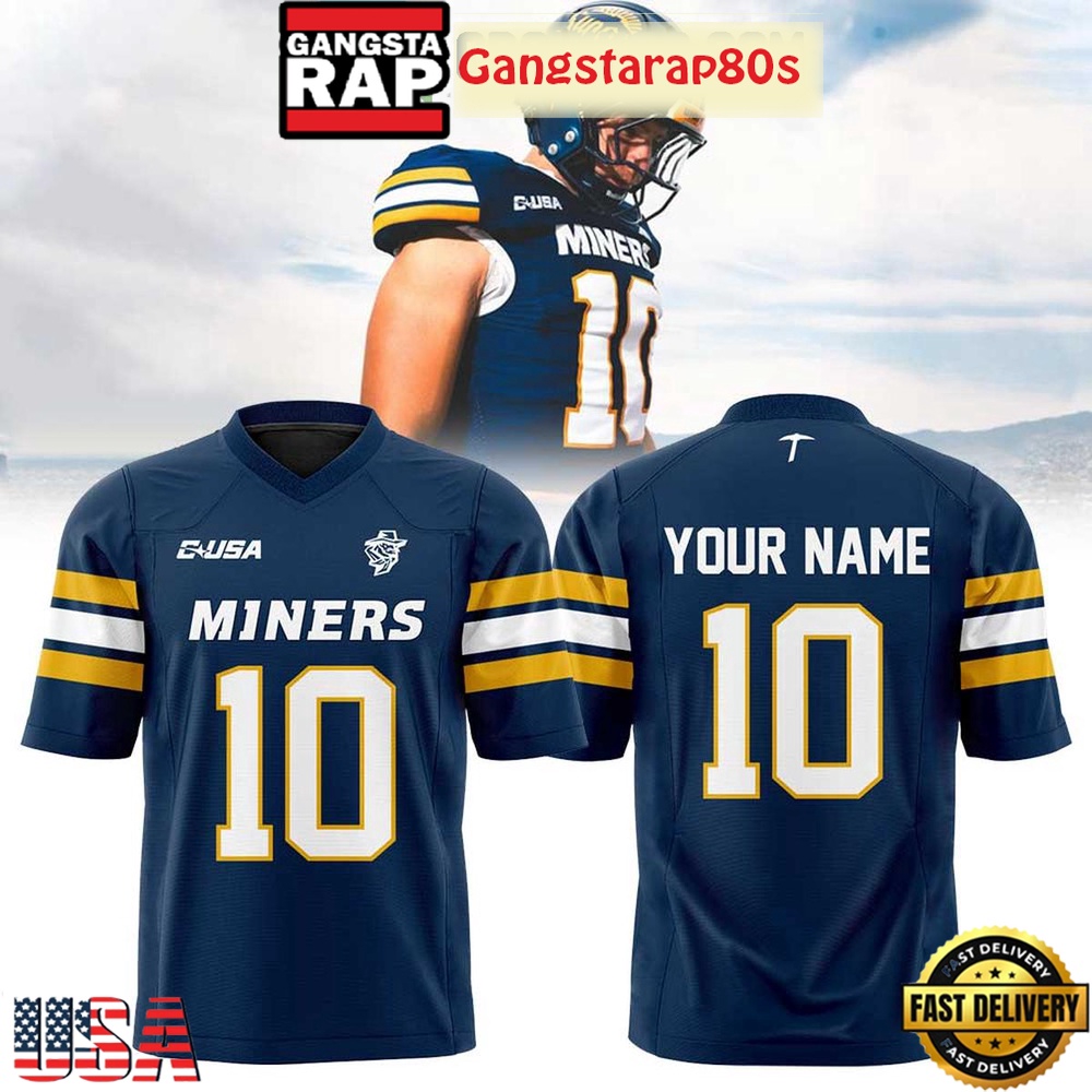 UTEP Miners Sun City New Uniform 2025 Personalized Football Jersey LN