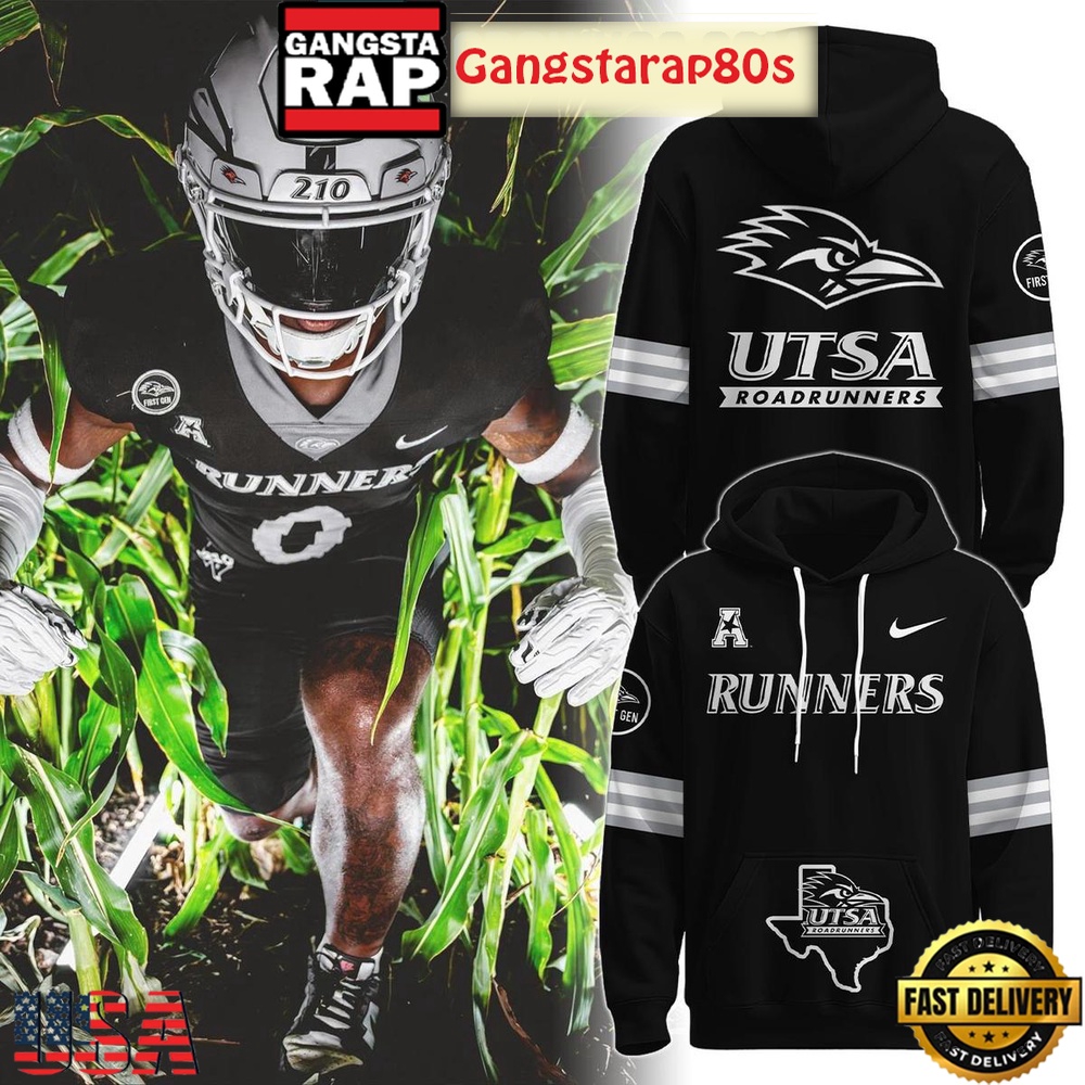 UTSA Roadrunners Back In Black Dard Mode 2025 Unisex T-Shirt Hoodie Or Zip-up Hoodie LN