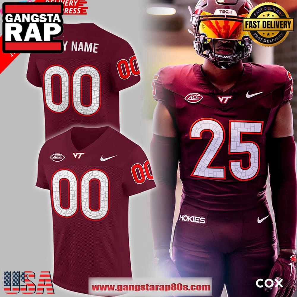Virginia Tech Hokies Football NCAA 2025 Special Edition Red Football Jersey LN