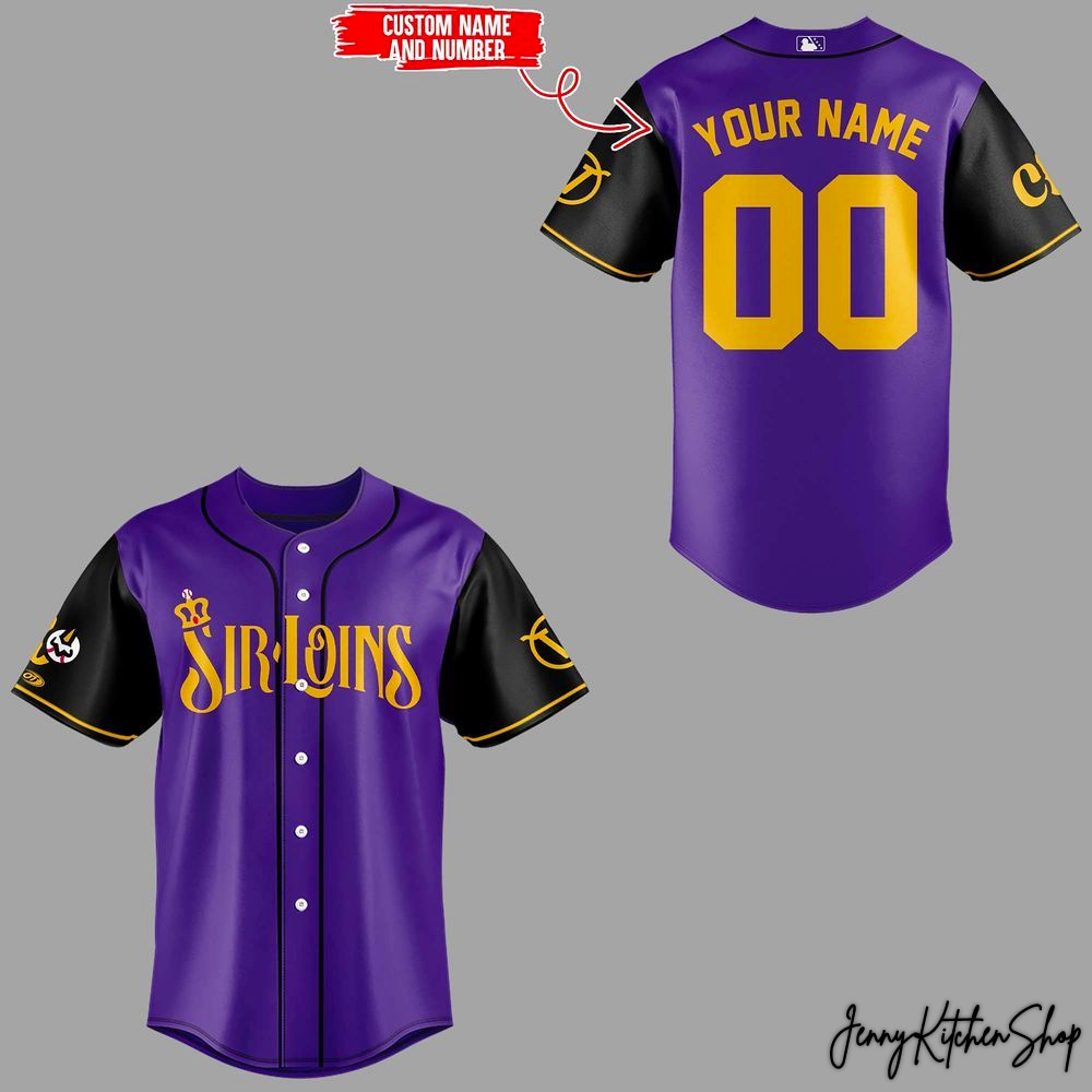 Visalia Rawhide Central Valley Sir Loins 2026 HFN Baseball Jersey - Image 2