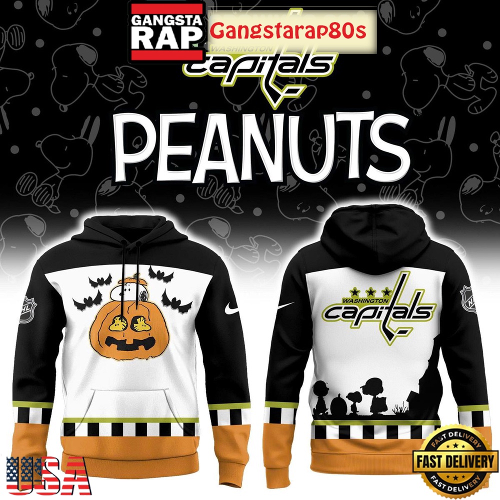 Washington Capitals Snoopy Peanuts Halloween 2025 Unisex T-Shirt Hoodie Or Zip-up Hoodie LN