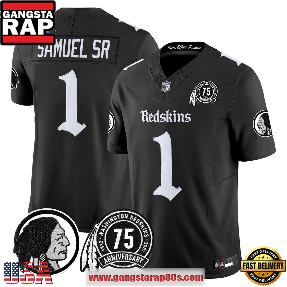 Washington Redskins Gothic Capital Edition Vapor Limited Edition Personalized Football Jersey LN - Image 3