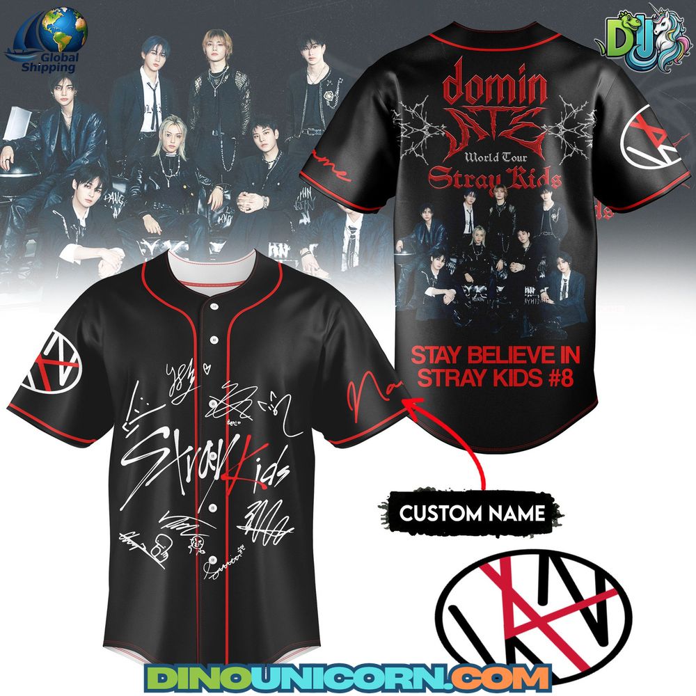 Stray Kids ATE World Tour Baseball Jersey NNA