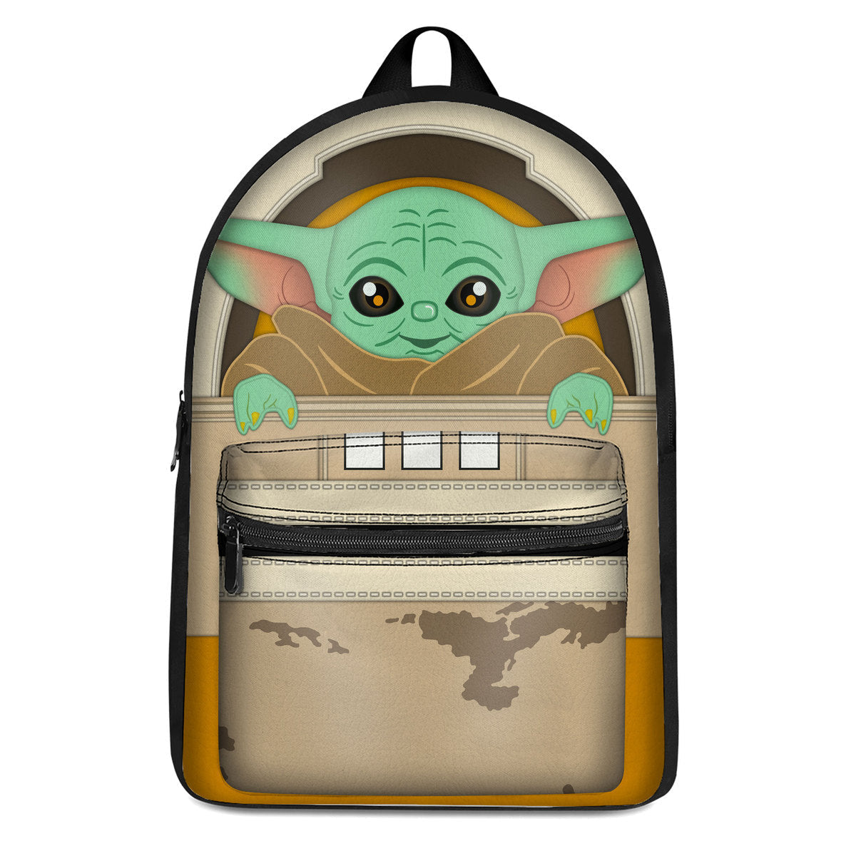 Yoda Custom Backpack LN Back to School Traveller Lovers Outside Vlog Backpack Gift