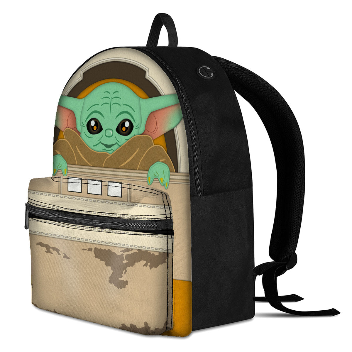 Yoda Custom Backpack LN Back to School Traveller Lovers Outside Vlog Backpack Gift - Image 2