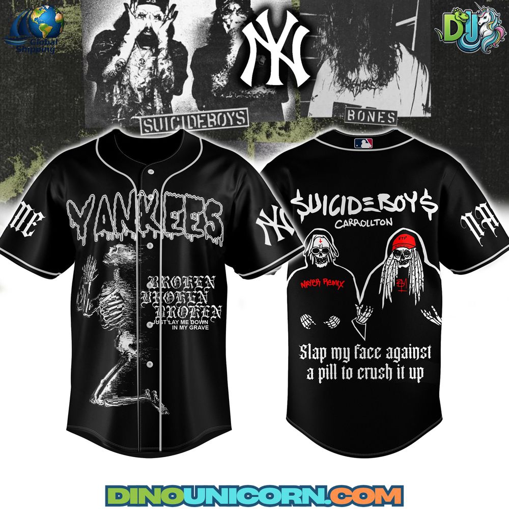 NYY x $uicideboys Baseball Jersey NNA