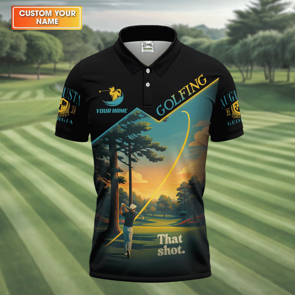 That Shot Augusta Georgia Golf Tournament HFN Polo Golf Shirt For Men Women
