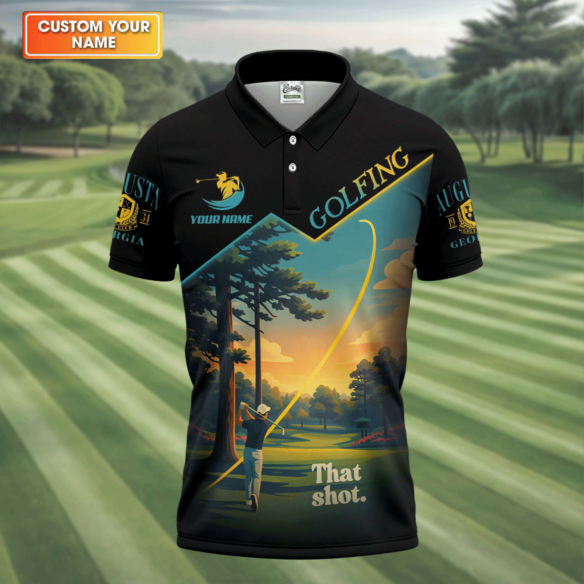 That Shot Augusta Georgia Golf Tournament HFN Polo Golf Shirt For Men Women